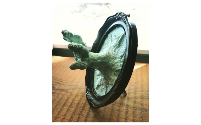 Ghost Hand Emerging from Picture Frame (A Halloween Project with CelluClay)